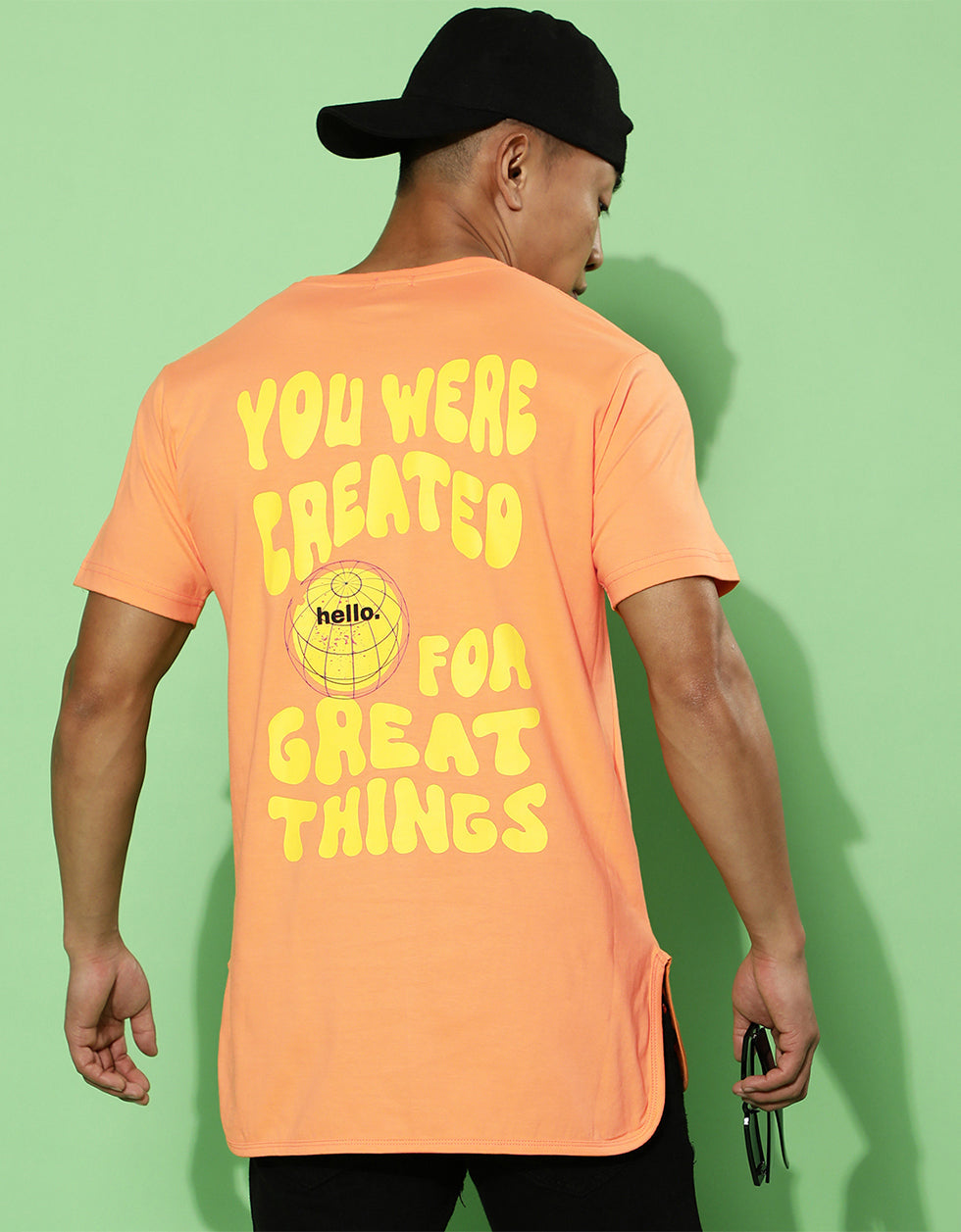 Created for Great Things Orange Regular Fit T-Shirt Veirdo