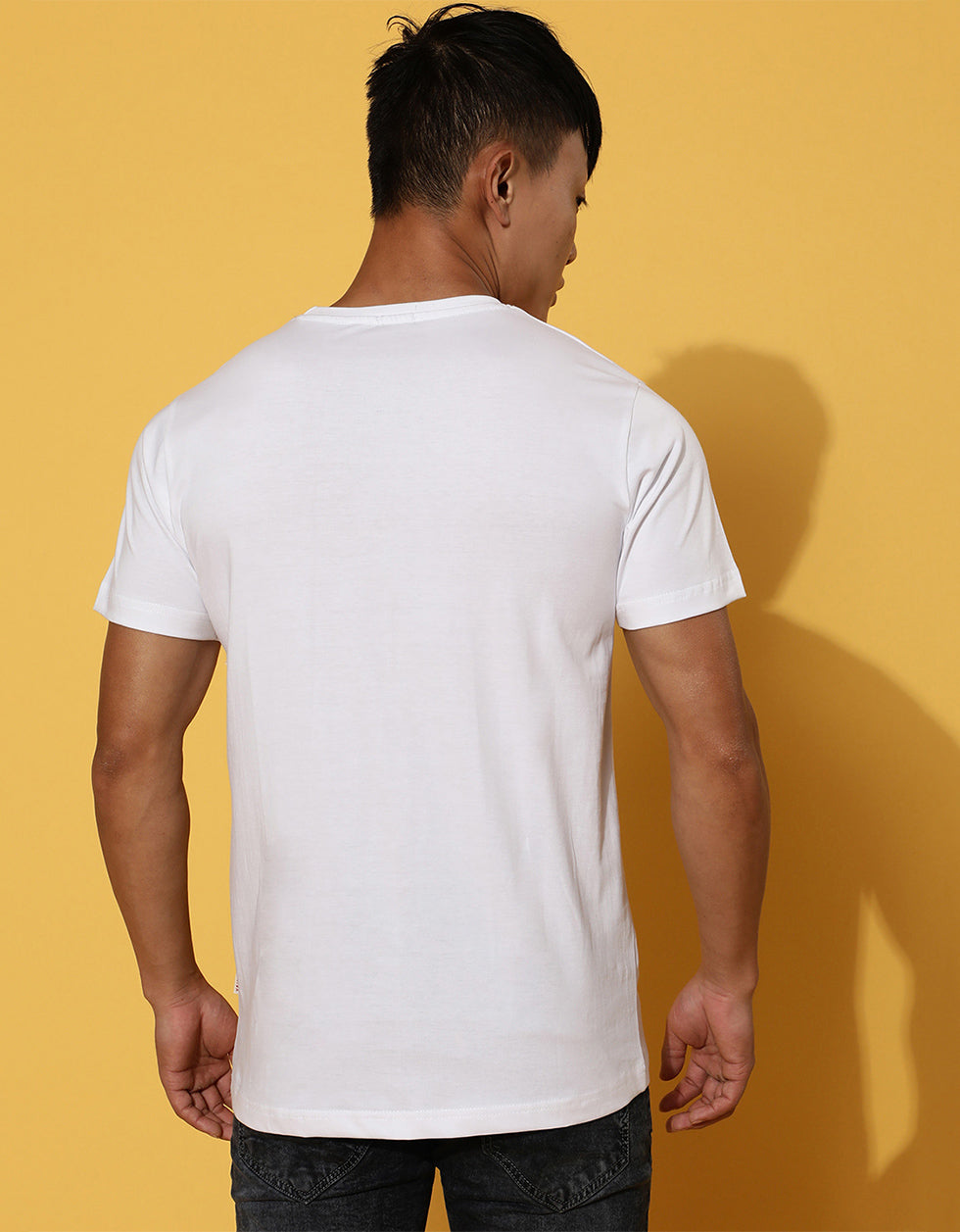Delicious Regular-Fit Printed White T-Shirt Veirdo