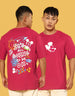 Disney Viva Magenta Oversized Back Graphic Printed Tshirt