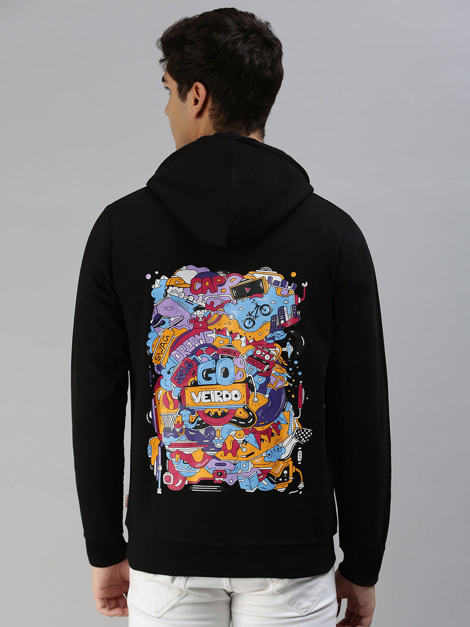 Black Graphic Hoodie main image 1
