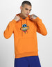 Doodle Magic: Trendy Orange Men's Hoodie Veirdo