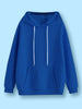 Everyday Comfort: Men's Blue Regular Solid Hoodie Veirdo