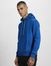 Everyday Comfort: Men's Blue Regular Solid Hoodie Veirdo