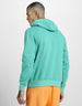 Everyday Comfort: Men's Green  Regular Solid Fleece Hoodie Veirdo