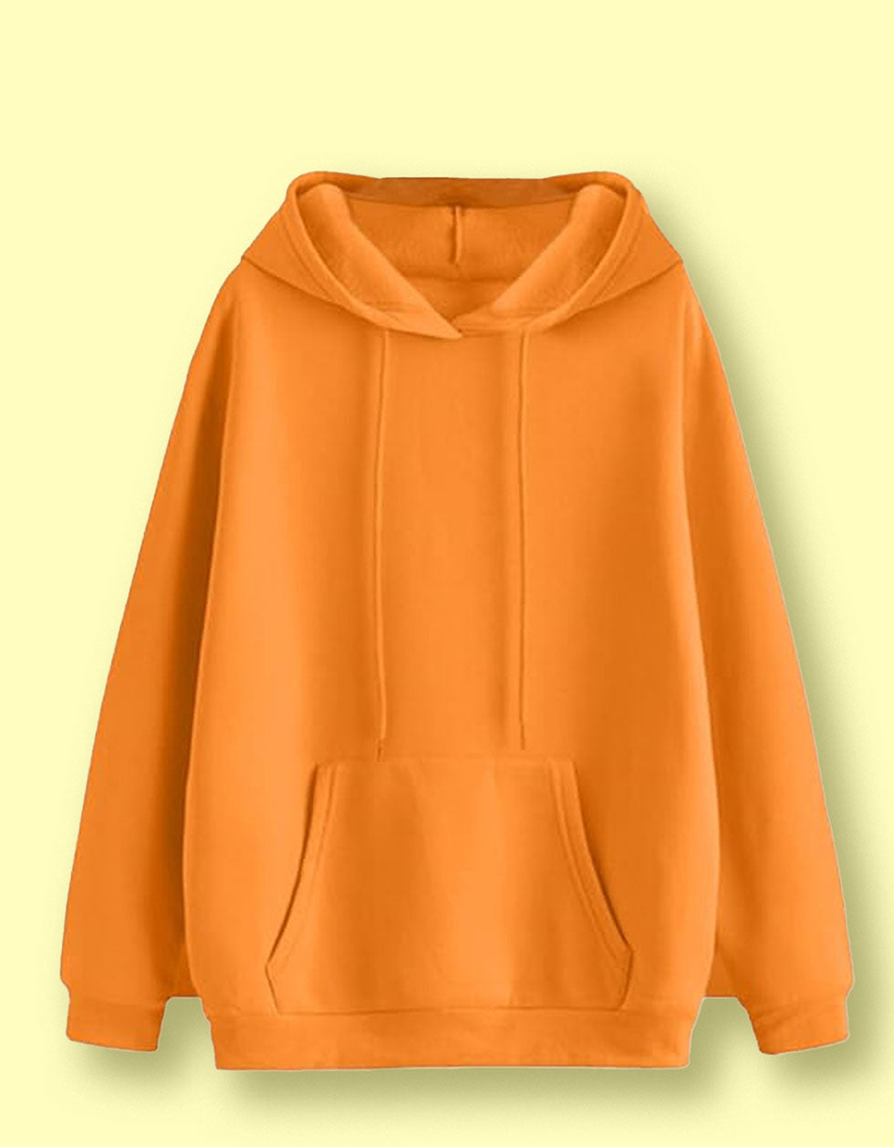 Plain orange hoodie outlet mens