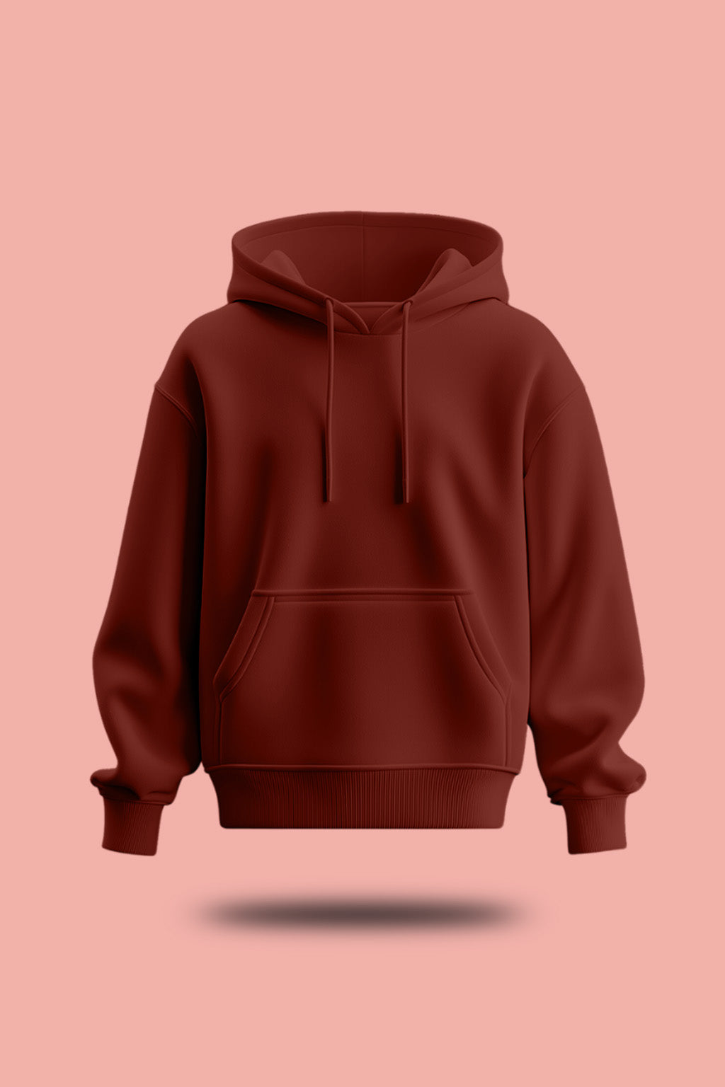 Rust Mirage Plain Regular Hoodie