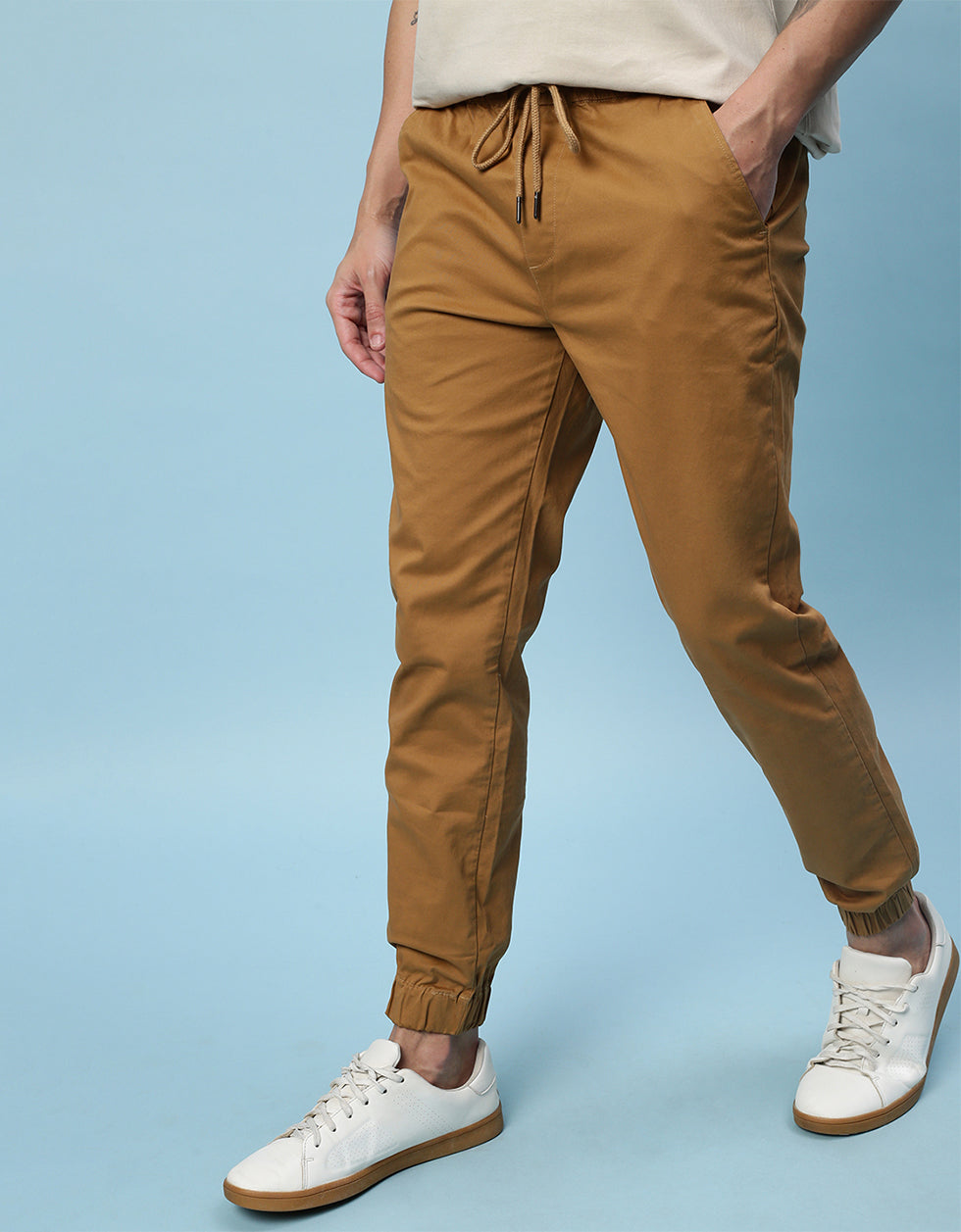 Cotton store spandex joggers