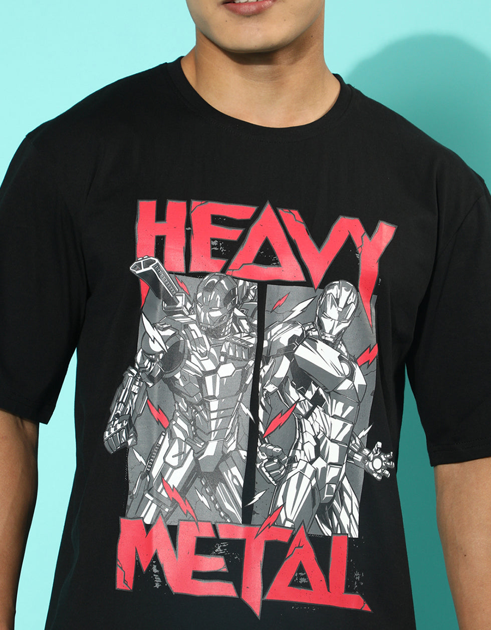Heavy Metal Iron Man - Original Marvel Oversized T-Shirt Veirdo