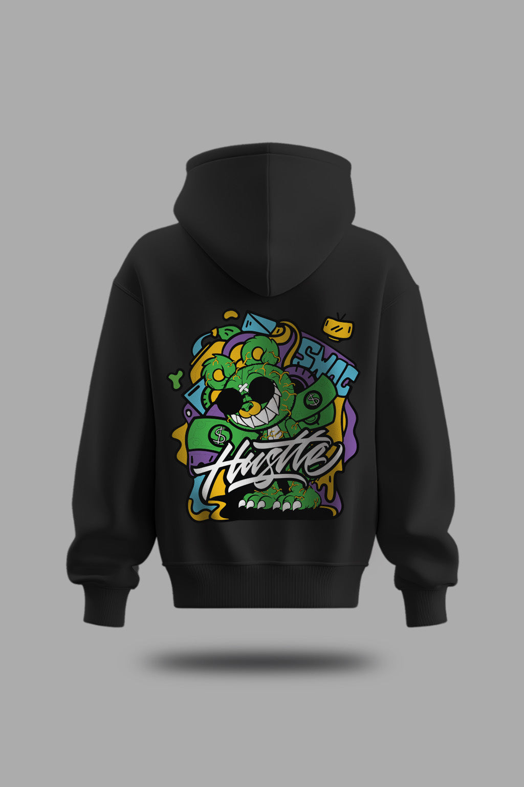 CHUNTUO Stupeflip Black Hoodie Graphic - Sweat à Capuche Unisexe Confortable Et Stylé