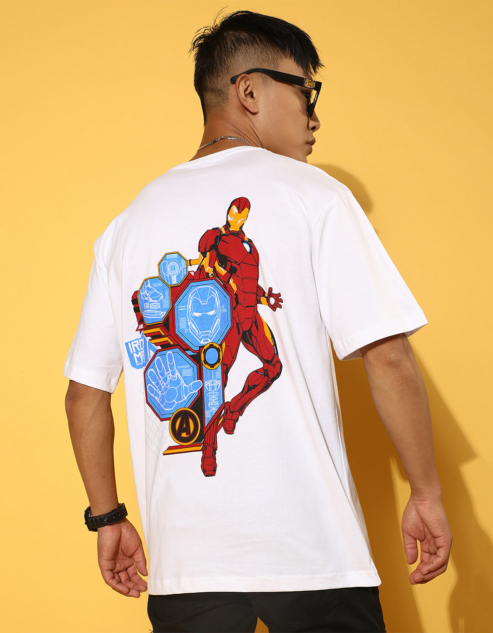 Ironman T-Shirt - Original Marvel White Oversized Tee Veirdo