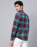 Maroon Men's Checks Shirt Veirdo