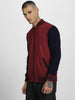 Men's Maroon League Jacket Veirdo