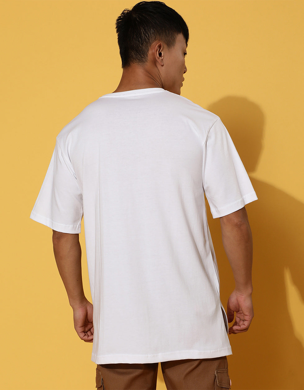 Never Look Back White Oversized T-Shirt Veirdo