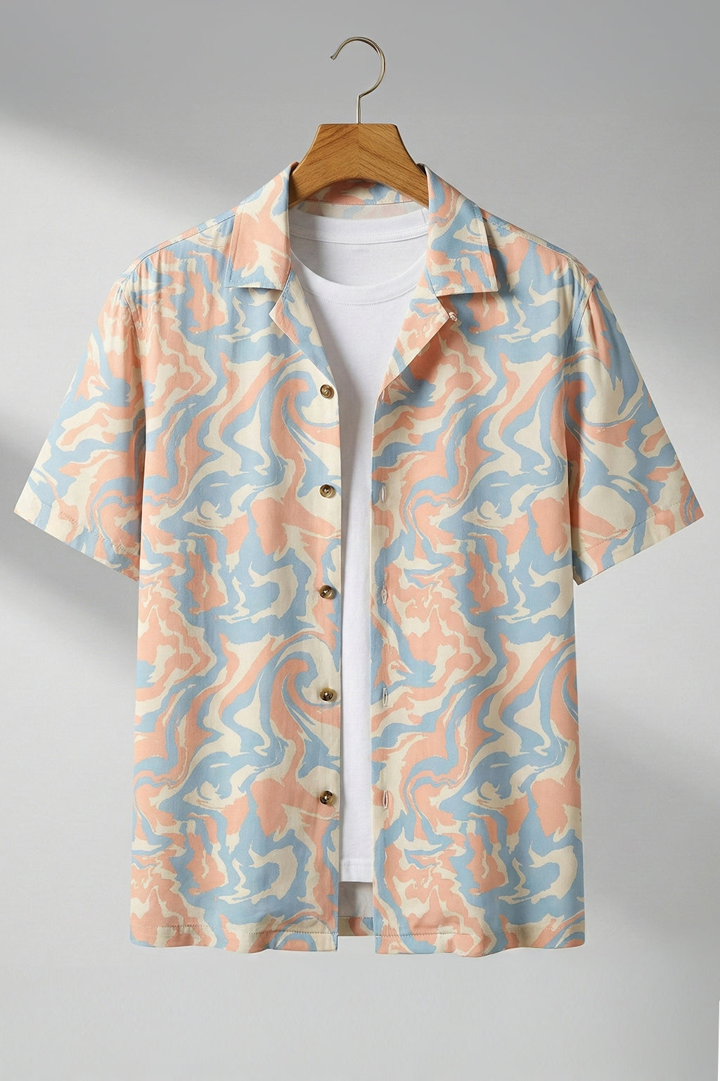 Desert Swirl Beige All Over Print Oversized Exclusive Shirt