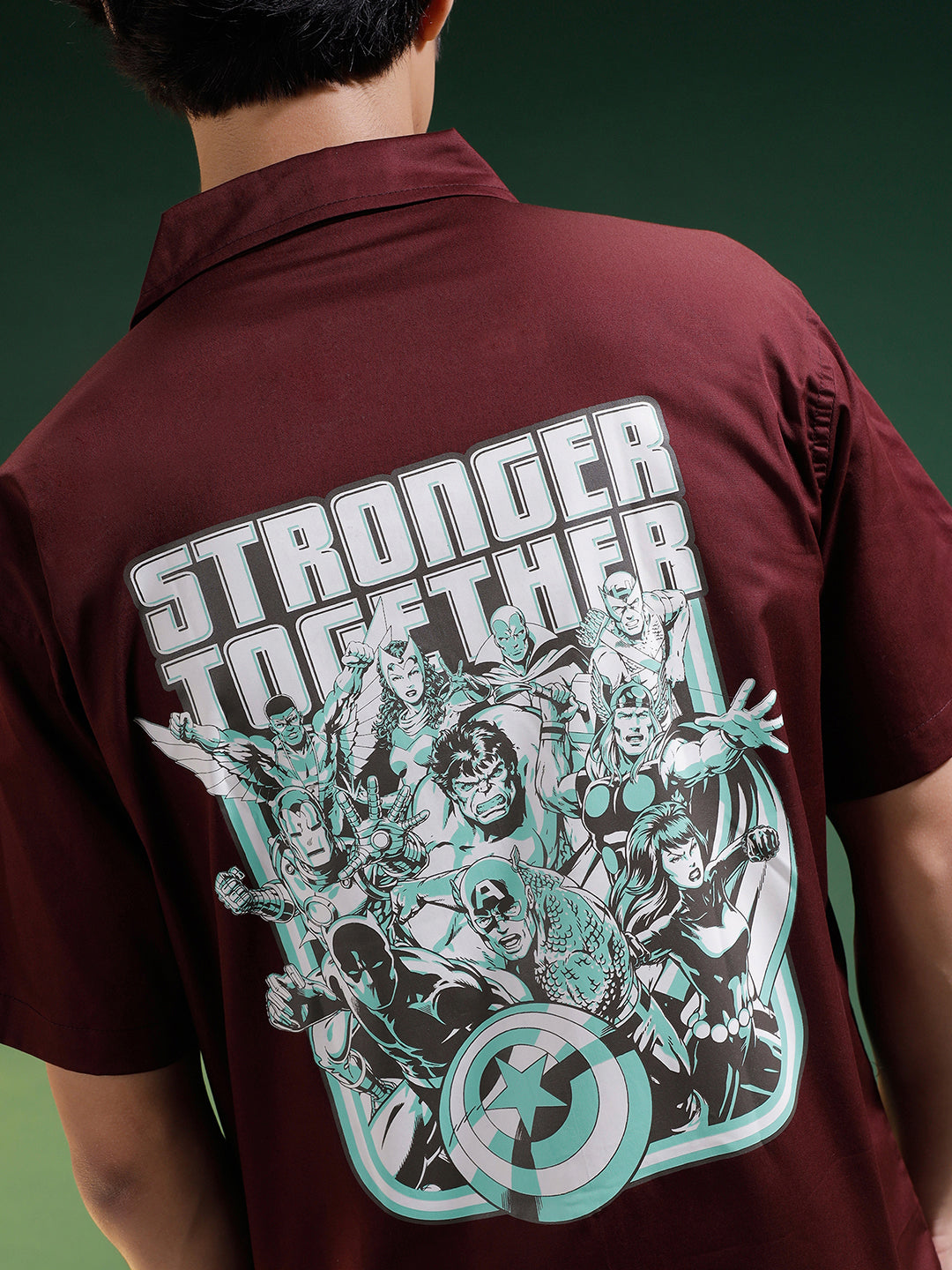 Stronger Brown Oversized Printed Exclusive Shirt