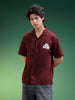 Stronger Brown Oversized Printed Exclusive Shirt