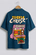 Say Cheese Navy Oversized Printed Exclusive Shirt