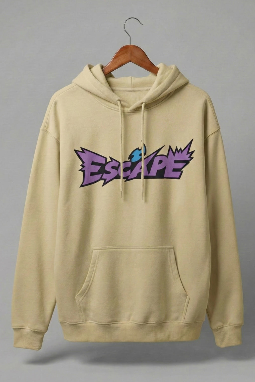 Escape Soyabean Oversized Printed Hoodie