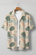 Earth Tones Abstractl Swanwhite All Over Print Oversized Exclusive Shirt