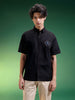 Captain America Black Oversized Printed Exclusive Shirt