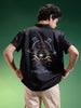 Captain America Black Oversized Printed Exclusive Shirt