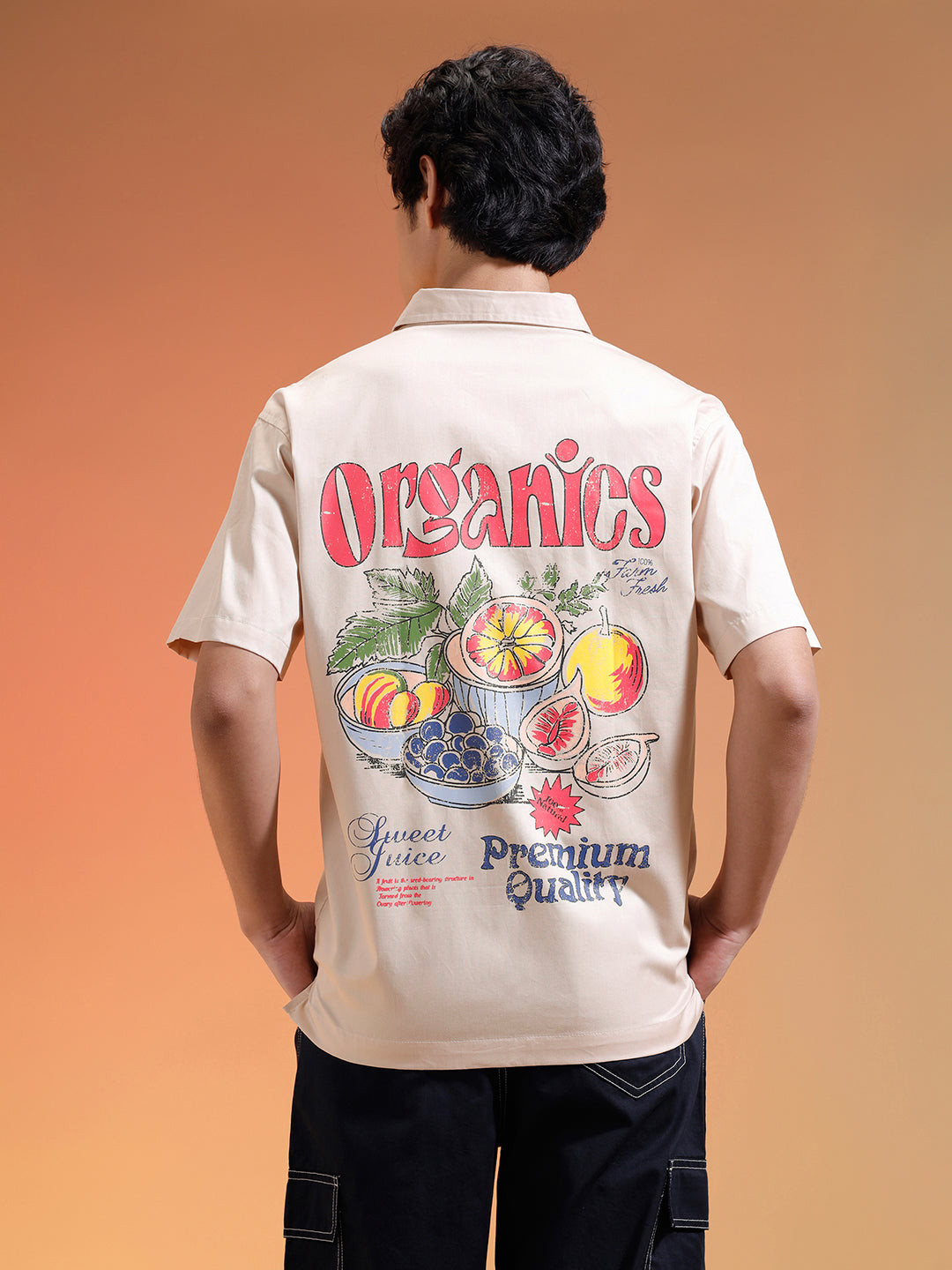 Organics Swanwhite Oversized Printed Exclusive Shirt