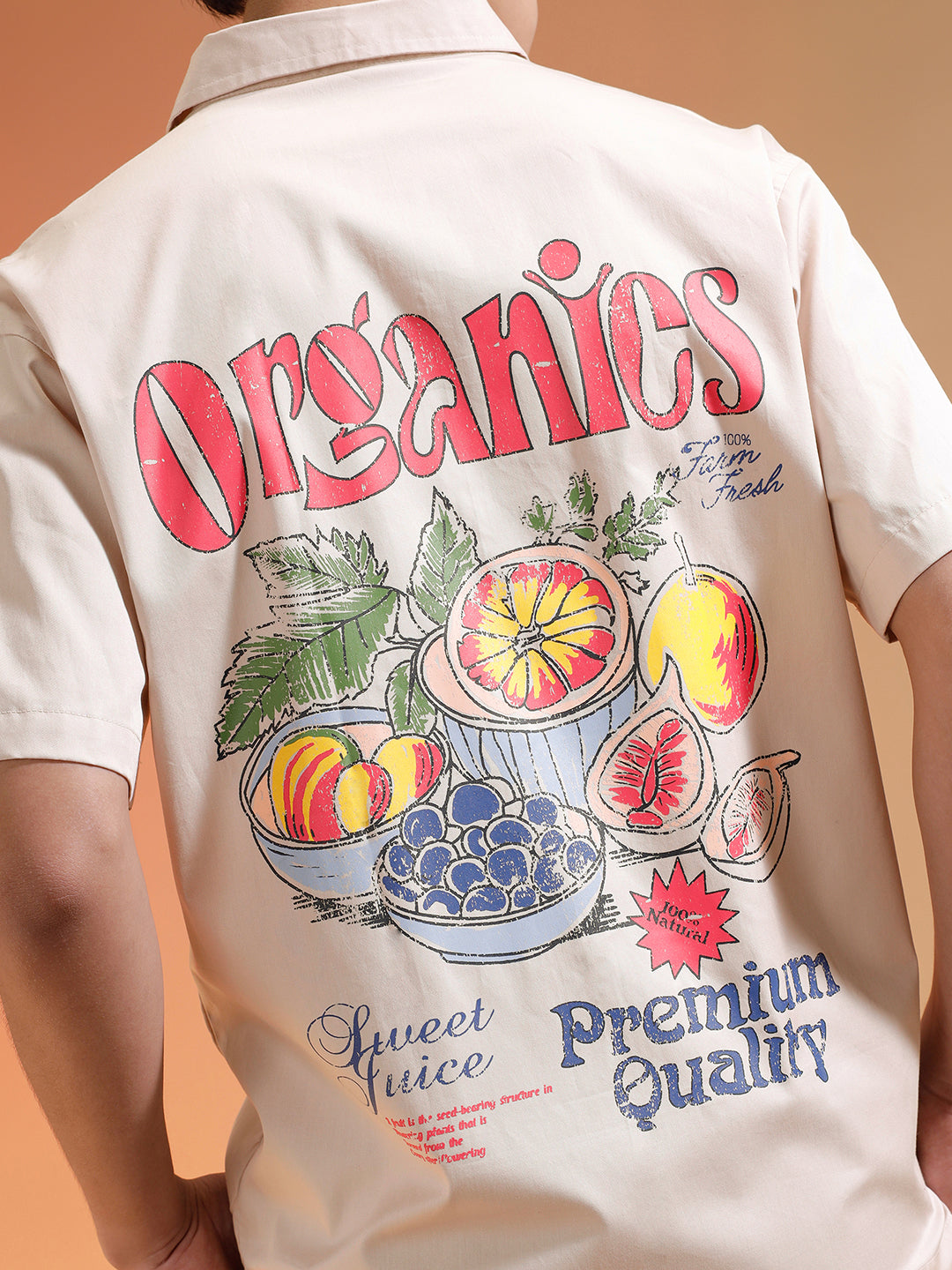 Organics Swanwhite Oversized Printed Exclusive Shirt