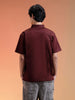 Brown Oversized Half Sleeve Dual Pocket Utility Exclusive Shirt