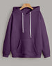 Purple Classic: Men's Solid Hoodie Veirdo