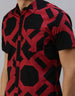 Red Men's Printed Shirt Veirdo