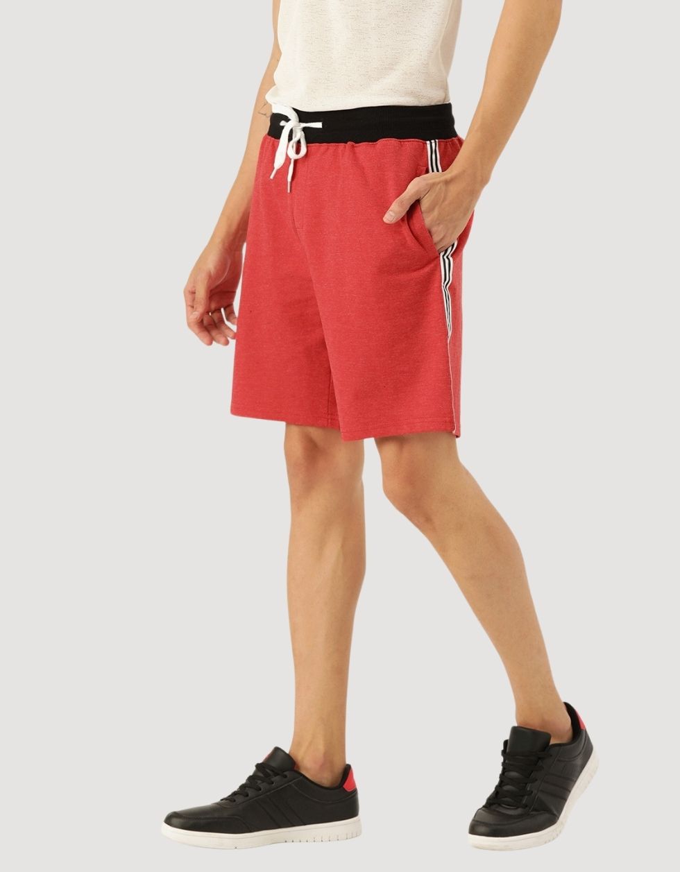 Red casual Regular Shorts Veirdo