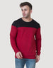 Relaxed Fit: Dropped Shoulder Maroon Sweatshirt Veirdo