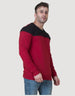 Relaxed Fit: Dropped Shoulder Maroon Sweatshirt Veirdo