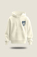 Seek Off-White Oversized Pocket Graphic Printed Hoodie