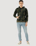 Sleek Jungle Style: Dark Camouflage Pullover Veirdo