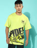 Spiderman Relaxed Fit - Original Marvel Lime Green Oversized Tee Veirdo