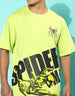 Spiderman Relaxed Fit - Original Marvel Lime Green Oversized Tee Veirdo