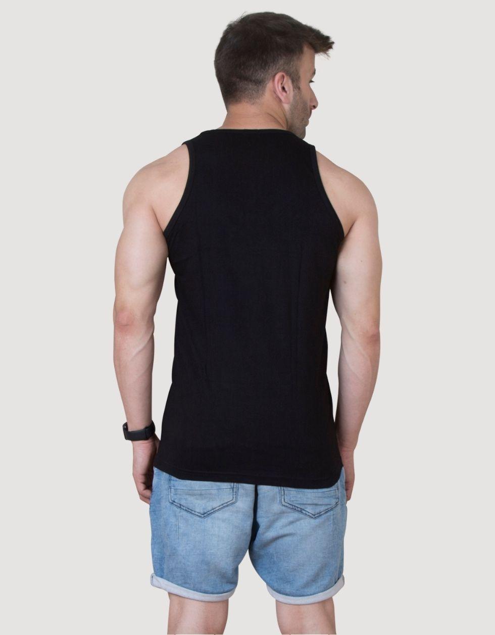 Training Men's Printed Cotton Gym Vest Veirdo