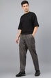 Grey Pure Cotton Baggy Fit 4 Pocket Cargo