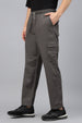 Grey Pure Cotton Baggy Fit 4 Pocket Cargo