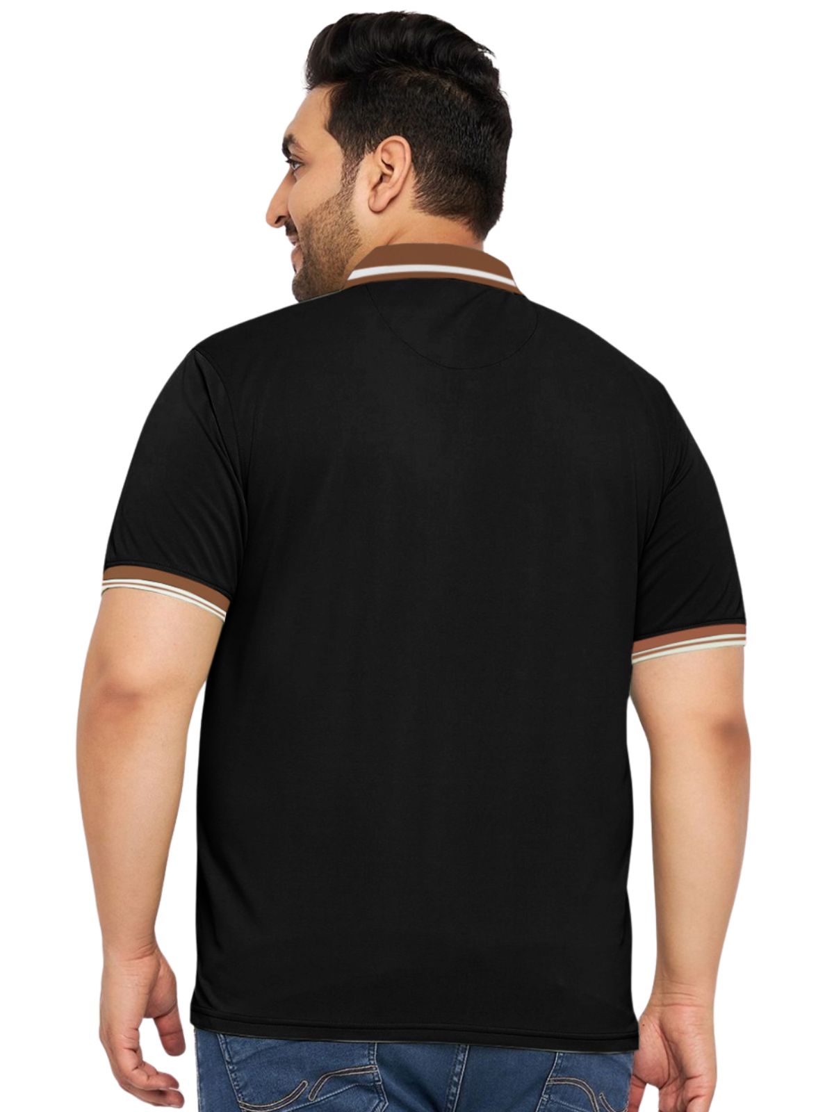 Black Plus Size Polo T-shirt