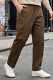 Brown Pure Cotton Baggy Fit 4 Pocket Cargo