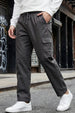 Grey Pure Cotton Baggy Fit 4 Pocket Cargo