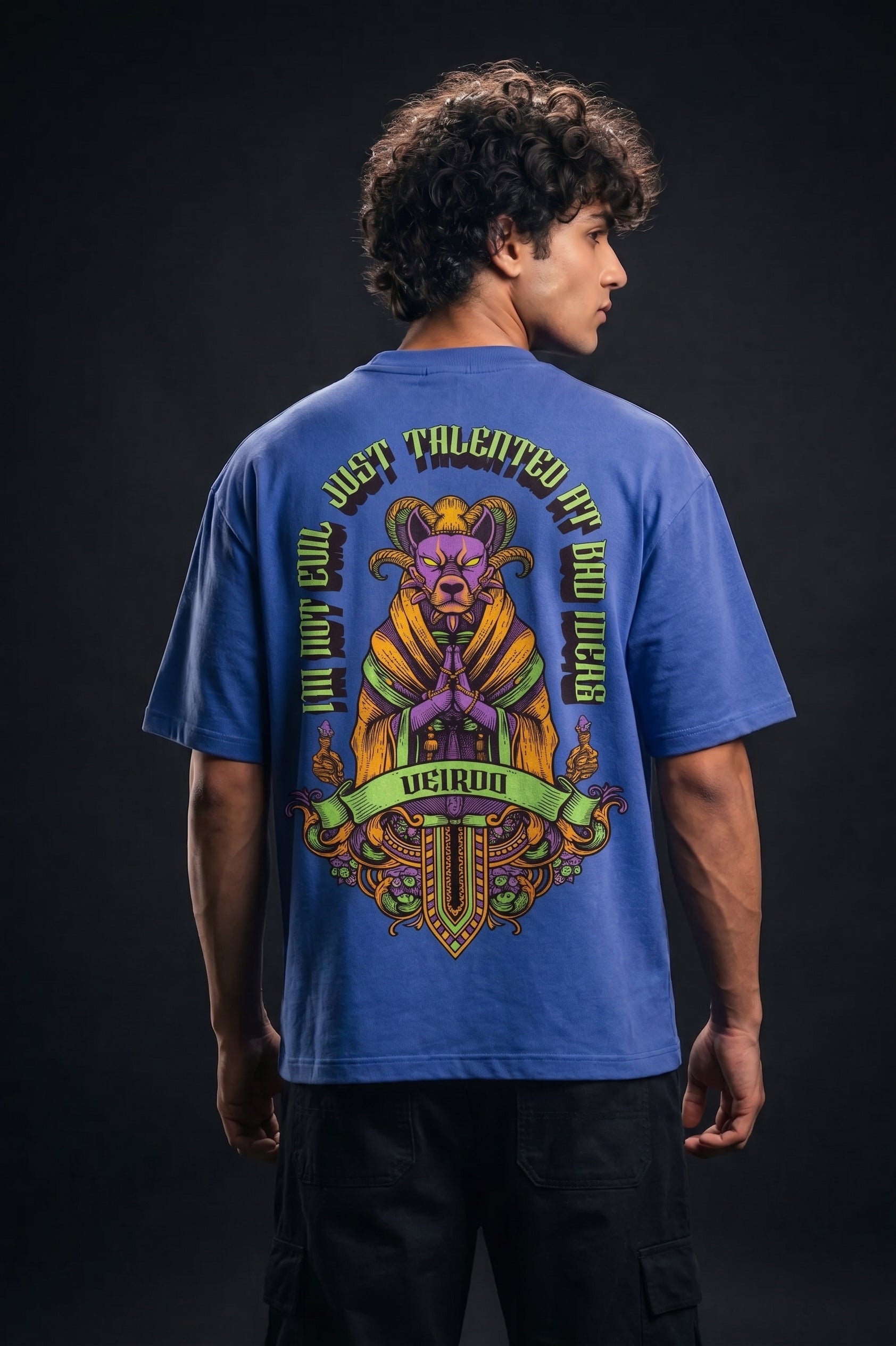Veirdo Talent Blue Back Printed Exclusive T-shirt