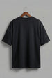 Black Plain Plus Size T-shirt