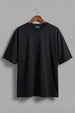 Black Plain Plus Size T-shirt