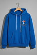 Feed Your Mind  Blue Back Graphic Printed Regular Fit Hoodie