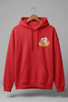 Go Veirdo Magenta Pocket Printed Oversized Hoodie