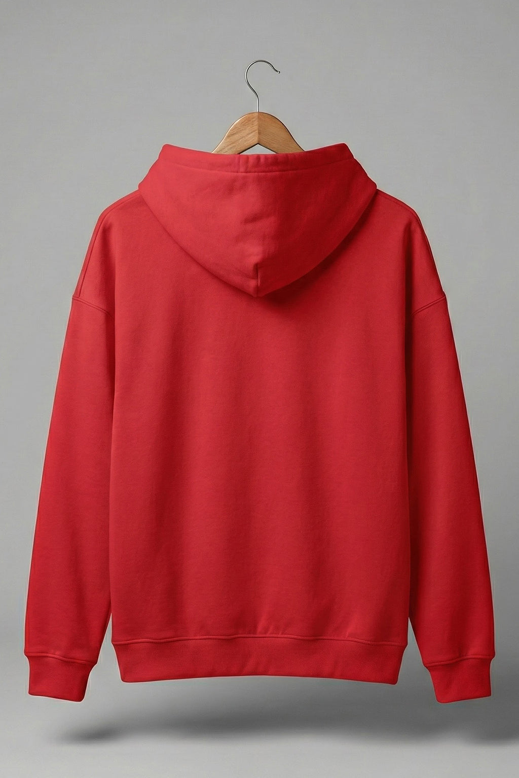 Go Veirdo Magenta Pocket Printed Oversized Hoodie