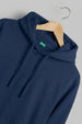Navy Plain Regular Fit Hoodie